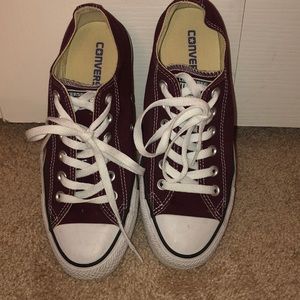 Burgundy Converse!